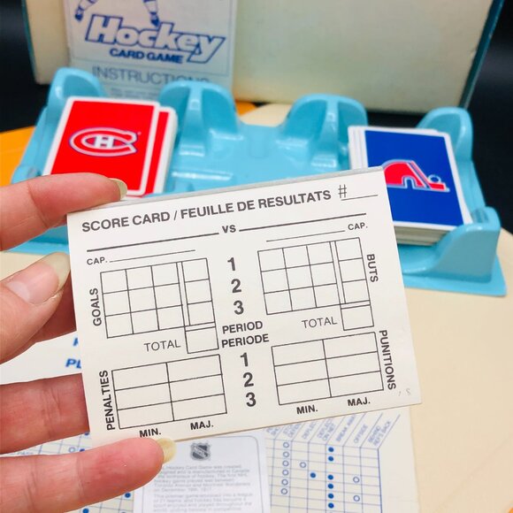 1985 NHL Hockey Card Game Complete Box Set Canadiens Nordiques Rivalry Face Off - Picture 6 of 12